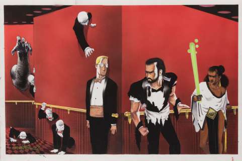 Matt Wagner original cover artwork for graphic novel Mage Book One: The Hero Discovered, Vol. Two.