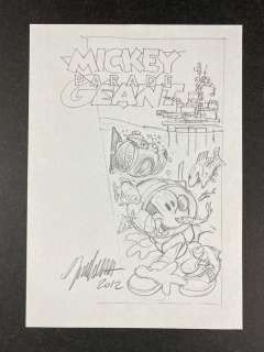 Giorgio Cavazzano - "Mickey parade Geant" bozzetto per la copertina - Loose page - (2012) | Catawiki
