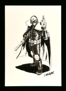 Leigh Gallagher an original artwork of 2000 AD’s Soviet City Judge. | Ewbank’s