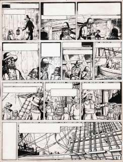 Cori de scheepsjongen, Cori le Mousaillon 3 - Originele pagina - Cap sur l’Or - Indian ink on paper - (1951/1952) | Catawiki