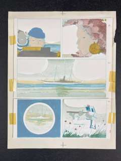 Hugo Pratt - "Mu, la cittÃ  perduta" prova colore - Loose page - (1988) | Catawiki