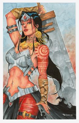 RB White - Absolutely gorgeous Wonder Woman 11x17 Illustration