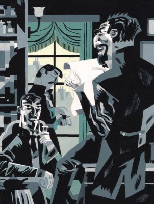 Javier Olivares | Ilustración de Sherlock Holmes: El perro de los Baskerville | The Comic Art Agency