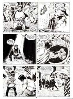 Stefano Andreucci - Zagor n. 386 - Andreucci - 4x Tavole Originali "Il terrore dal mare" - Page volante - Exemplaire unique - (1997)