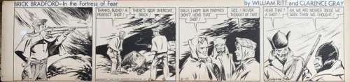 Brick Bradford - In the Fortress of Fear - Original strip by Clarence Grey - First edition - (1938) | Catawiki