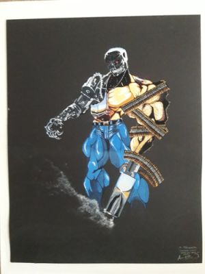 Original Comic Art :The Terminator Cyberdine Systems T800 By Antonio Tetta 1992 | eBay Europe (Buy It Now)