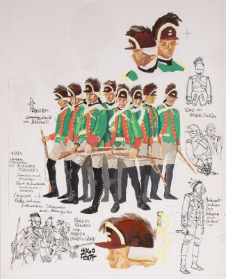 Lot 147 - HUGO PRATT (1927-1995). Sergent kirk n°26. Couverture. | HVMC