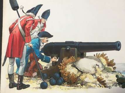 Baron Munchausen - original artwork "Canon Fire" - Original Artwork | Catawiki