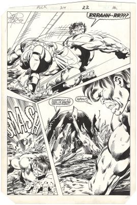 John Byrne | Incredible Hulk #314 p22 (3-Panel Juggernaut) | Nostalgic Investments