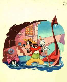 Le Journal de Mickey - Dessin original en couleur - Venise se gondole - - (1984) | Catawiki