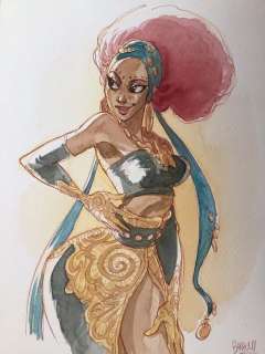 Barbucci, Alessandro - Dessin original couleur - EkhÃ¶ monde miroir | Catawiki