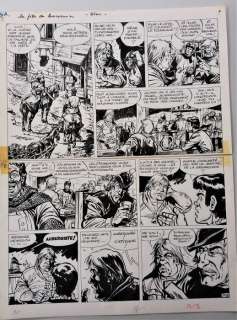 Derib (Claude Deribeaupierre) - Originele pagina (p.20) - Arnaud de Casteloup - La fille du braconnier | Catawiki