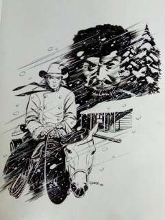 Marco Ghion - Tex Willer - Illustrazione originale inedita "Fantasmi di Natale" - Loose page - (2020) | Catawiki