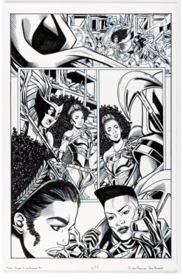 Nubia: Queen of the Amazons 2 Pg 22 NUBIA HAWKGIRL new WONDER GIRL & NESER WOW | eBay US