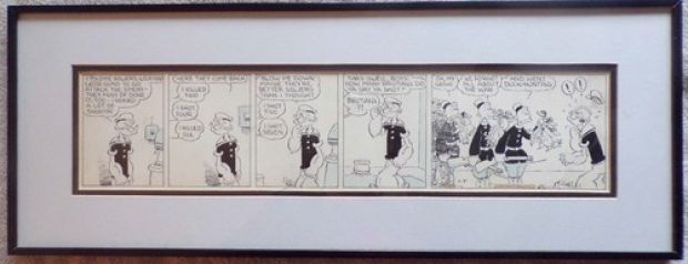 Elzie Segar Popeye Original Artwork January 7, 1936 "Popeye’s Ark" | eBay US