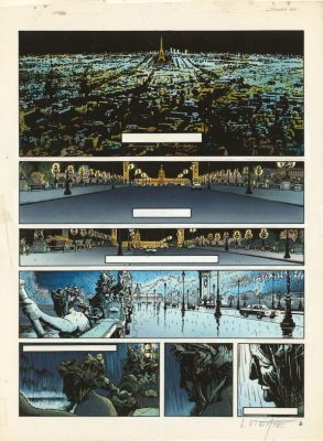 Laurent Vicomte | Bleu de mise en couleur pour la planche n°02 - L’Appel - Sasmira | Daniel Maghen