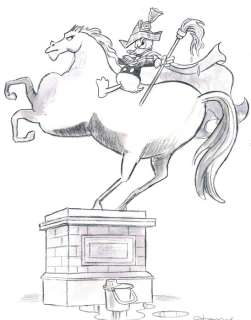 Donald Duck Inspired By Napoleon - Original Drawing - Tony Fernandez - Original Art | Catawiki