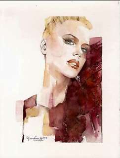 Giovanna Casotto - acquerello originale "Nicole Kidman" - cm 28x38 - Loose page - (2018) | Catawiki
