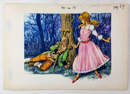 Floriano Bozzi - Illustr. Origin. "Scarpette Rosse" - Loose page | Catawiki