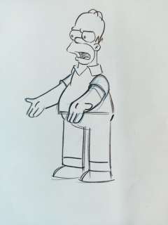The Simpsons - Original Animation Art drawing - Homer - First edition (2005) | Catawiki