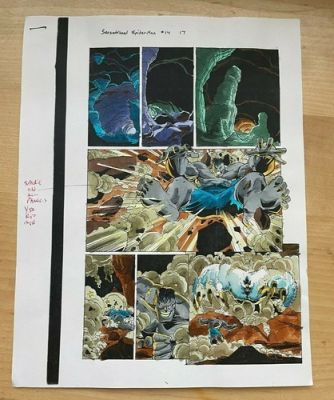 SPIDER-MAN #14 original comic ART COLOR GUIDE HULK SMASHED MONSTER MARVEL 1997 | eBay US (Buy It Now)