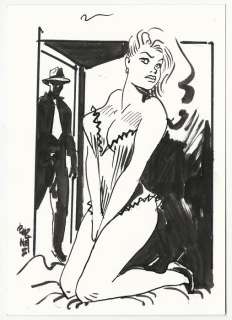 Torpedo - Jordi Bernet - illustrazione originale "Rubia Peligrosa" - Loose page | Catawiki