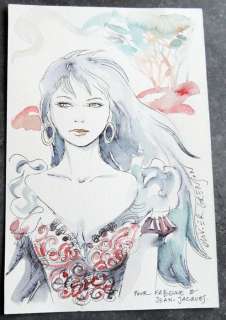 Grenson, Olivier | Original dedication in Indian ink and watercolour | Catawiki