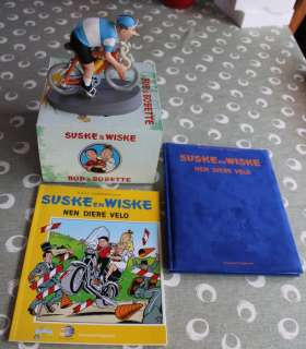 Suske en Wiske - Nen diere velo - Luxe uitgave + softcover met opdrachttekening + beeldje - First edition reissue - (2006) | Catawiki
