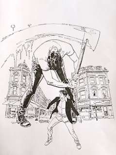 Dylan Dog London Killing! - Bruno Brindisi: cover originale â€œViaggio nell’incuboâ€ - Loose page - (2019) | Catawiki