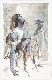 Pablo Marcos - Zombie (Simon Garth) Illustration Original Art (2020). Pablo Marcos was the artist on Tales of - | Heritage