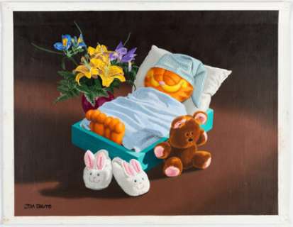 Jim Davis Studio | Jim Davis Studio Sleepy Time Garfield Illustration Original Art (c.1990s).... | Heritage