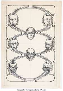 Irons, Greg | Greg Irons Roller-Coaster Portraits Original Art (1970s).... | Heritage