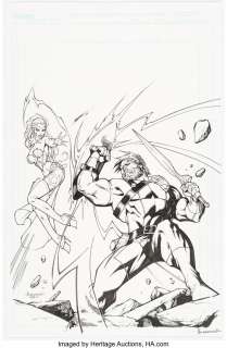 Garza, Alé - Alé Garza Herc #5 Hercules Cover Original Art (Marvel, 2011).... (Total: 2 Original Art)