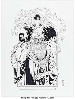 Artist, Unknown - Jason Johnson - Dumbledore Illustration Original Art (2022)....