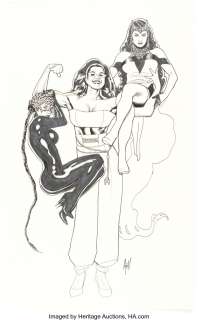 Hughes, Adam | Adam Hughes X-Men: Hellfire Gala #1 Variant Cover Original Art (Marvel, 2022).... | Heritage