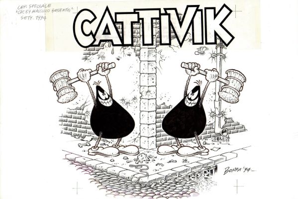 Massimo Bonfatti - Copertina Cattivik by Massimo Bonfatti