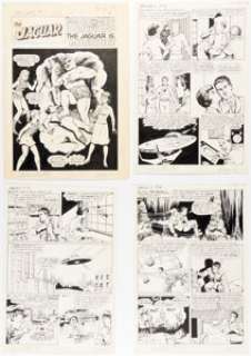 John Rosenberger | The Jaguar #7 Complete 12-Page Story "The Jaguar is Missing!" Original Art (Archie, 1962). (Total: 12 Original Art) | Heritage