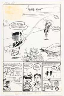Bob Bolling and Terry Szenics Pat the Brat #29 Complete 6-Page Story "Trade Wins" Original Art (Archie, 1958). (Total: 6 Original Art) | Heritage