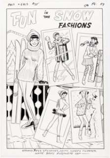 Dan DeCarlo Archie’s Pals ’n’ Gals #35 Veronica Pin-Up Illustration Original Art (Archie, 1965-1966). | Heritage
