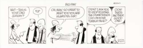 Jerry Scott and Jim Borgman Zits Daily Comic Strip Original Art dated 8-3-13 (King Features Syndicate, 2013). | Heritage