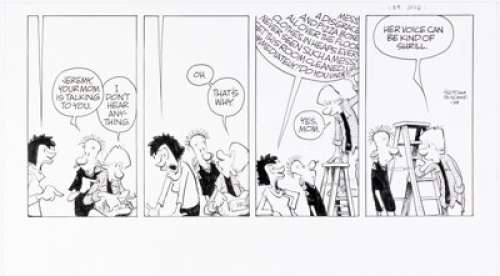 Jerry Scott and Jim Borgman Zits Sunday Comic Strip Original Art dated 1-29-23 (King Features Syndicate, 2023). | Heritage