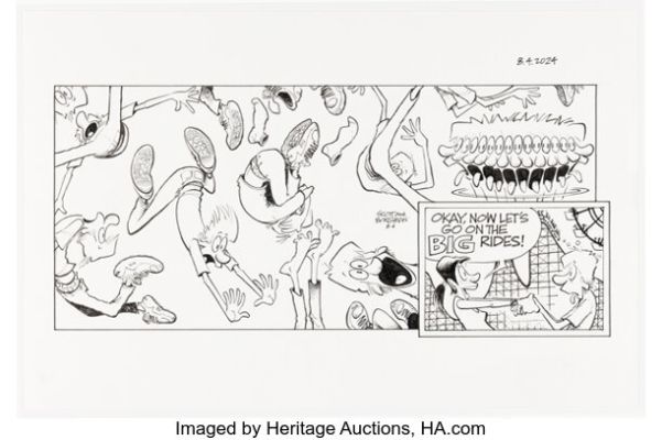 Jerry Scott and Jim Borgman Zits Sunday Comic Strip Original Art dated 8-4-24 (King Features Syndicate, 2024). | Heritage