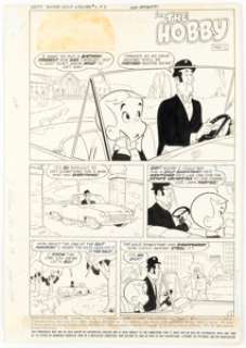 Ernie Colón (attributed) Richie Rich Gold and Silver #1 "The Hobby Part 1" Complete 5-Page Chapter Original Art (Harvey, 1975). (Total: 5 Original Art) | Heritage