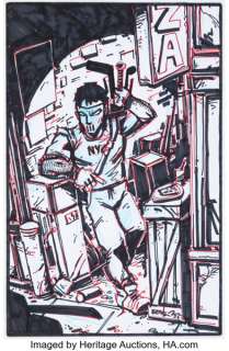 Kevin Eastman - Casey Jones Preliminary Sketch Original Art (2025). | Heritage