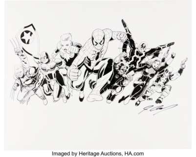 John Cassaday Secret Empire: Brave New World #1 Cover Original Art (Marvel, 2017). | Heritage