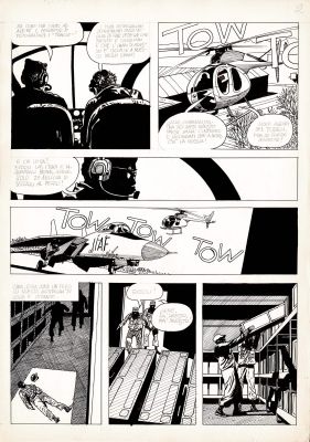 Attilio Micheluzzi | Johnny Focus: Il Missile rubato p.2 | Tavole Originali