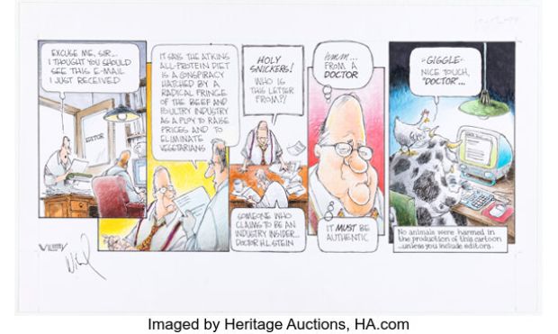 Wiley Miller Non Sequitur Sunday Comic Strip Original Art dated 12-12-99 (Washington Post Writers Group, 1999) | Heritage
