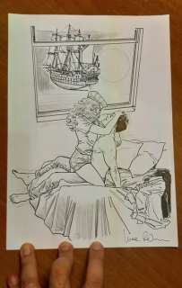 Dylan Dog - sketch originale "Dylan Dog e Lillie" - Loose page | Catawiki