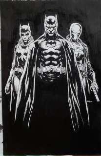 Jason Fabok | Absolute Batman: Three Jokers "Heroes" Cover original art. | Jason Fabok