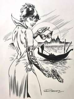 Romero, Enrique Badia - Originele cover - Modesty Blaise - (2016) | Catawiki